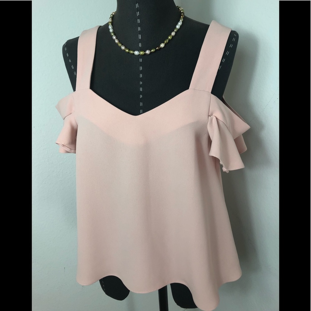 Topshop Cold Shoulder Blouse